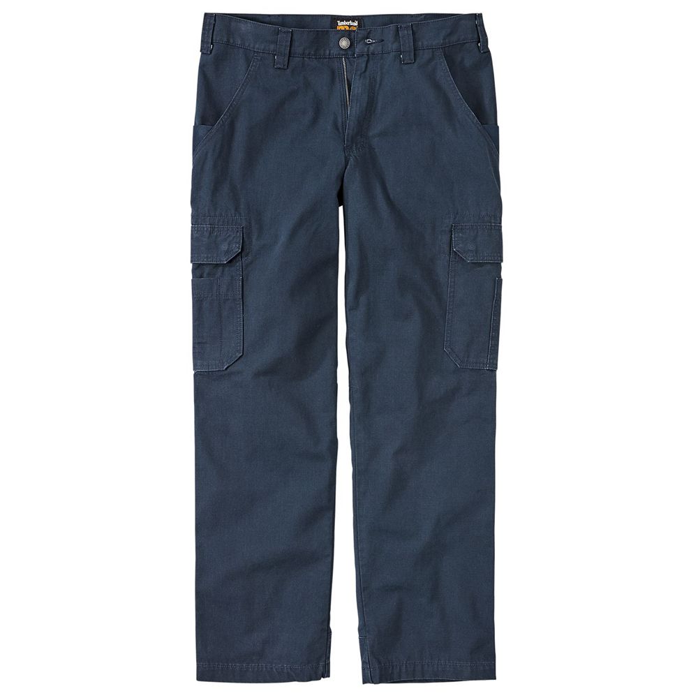 Pantalones Timberland Hombre Pro® Work Warrior Ripstop Utility Azul Marino - Chile LHS-038154